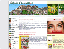 Tablet Screenshot of cilentodamare.it